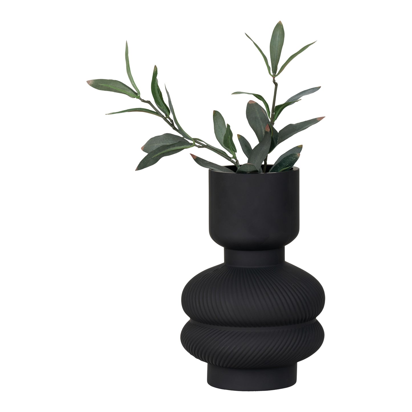Skandi Vase schwarz - 15x22cm