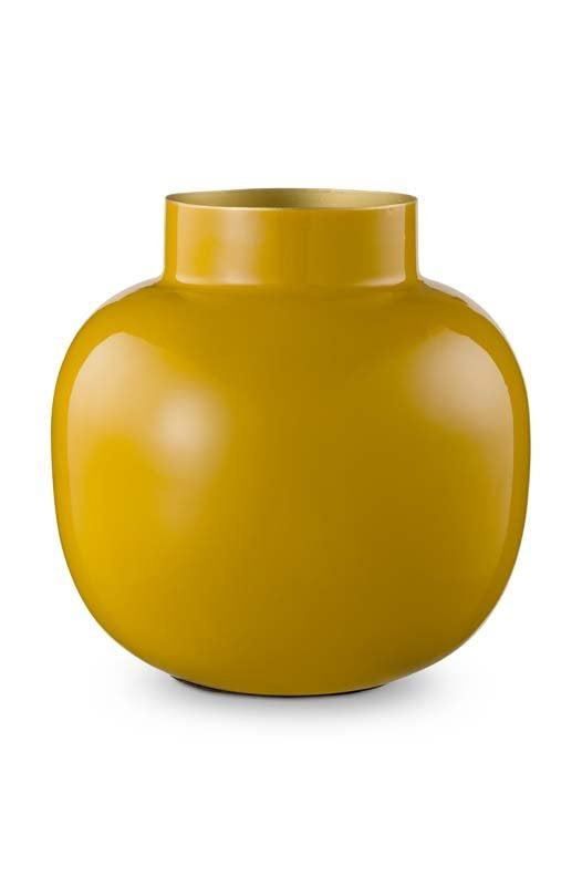 Runde Metall Vase 25 cm
