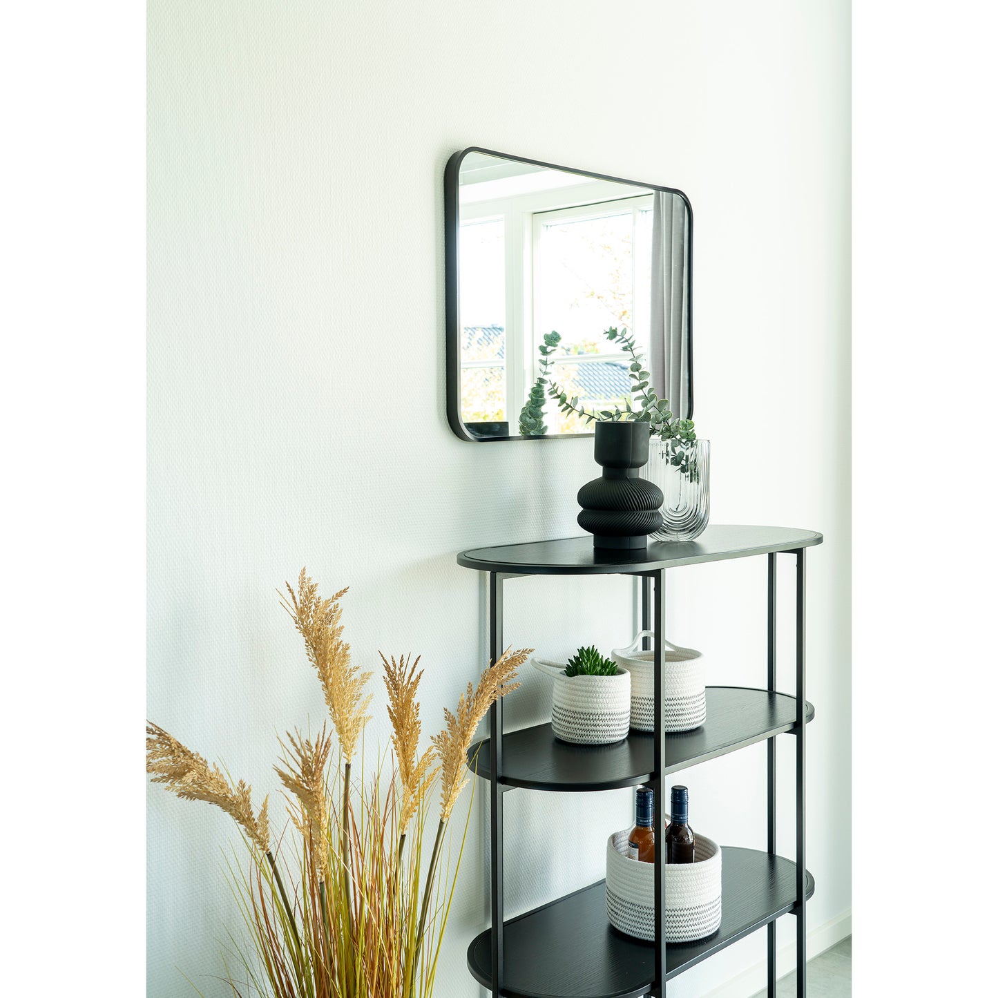 Skandi Vase schwarz - 15x22cm