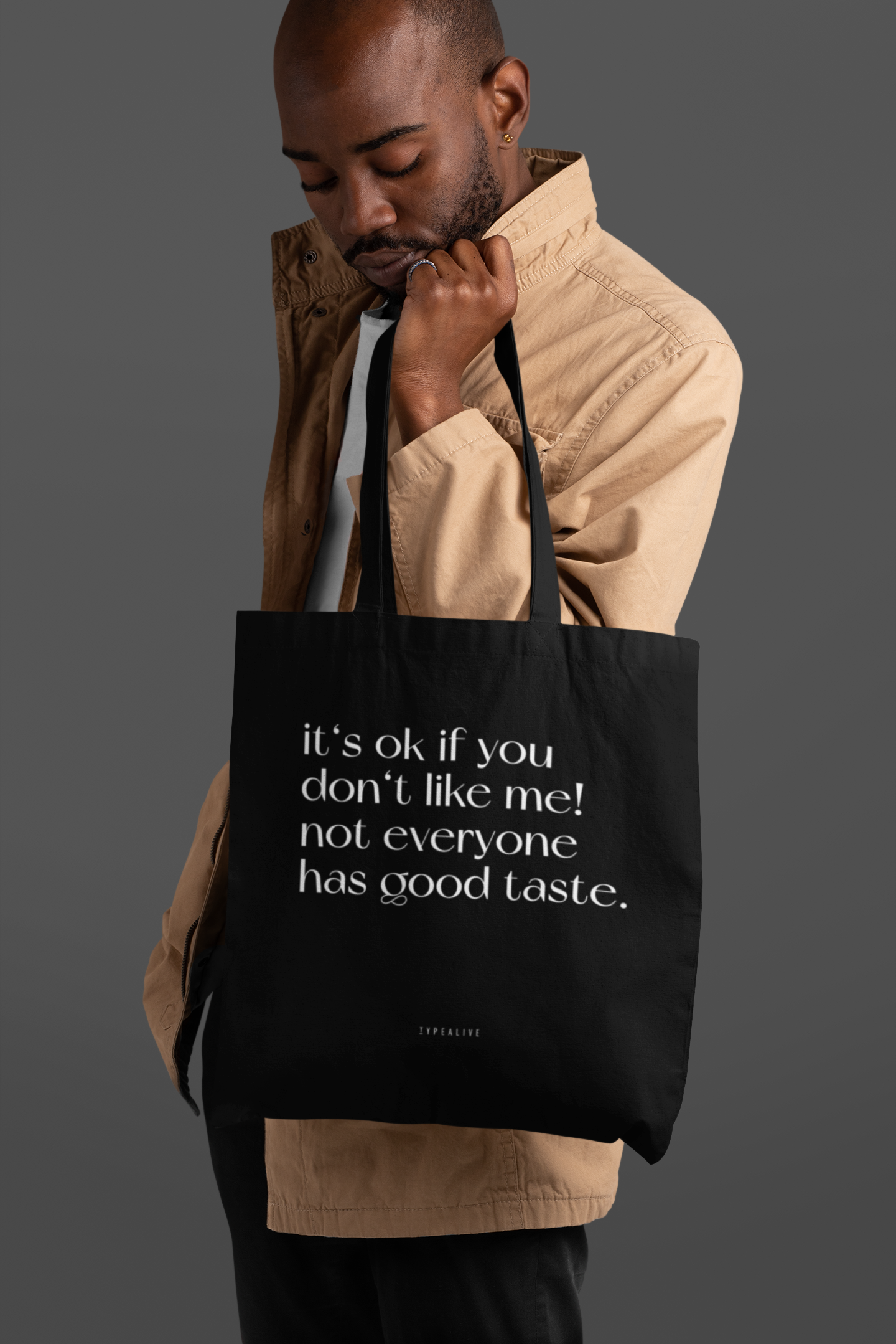 Baumwolltasche - Statement 😎 38 x 42 cm