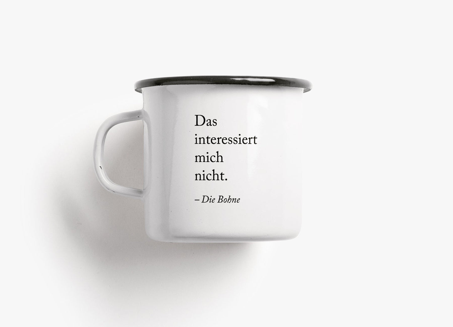 Tasse aus Emaille - Statement