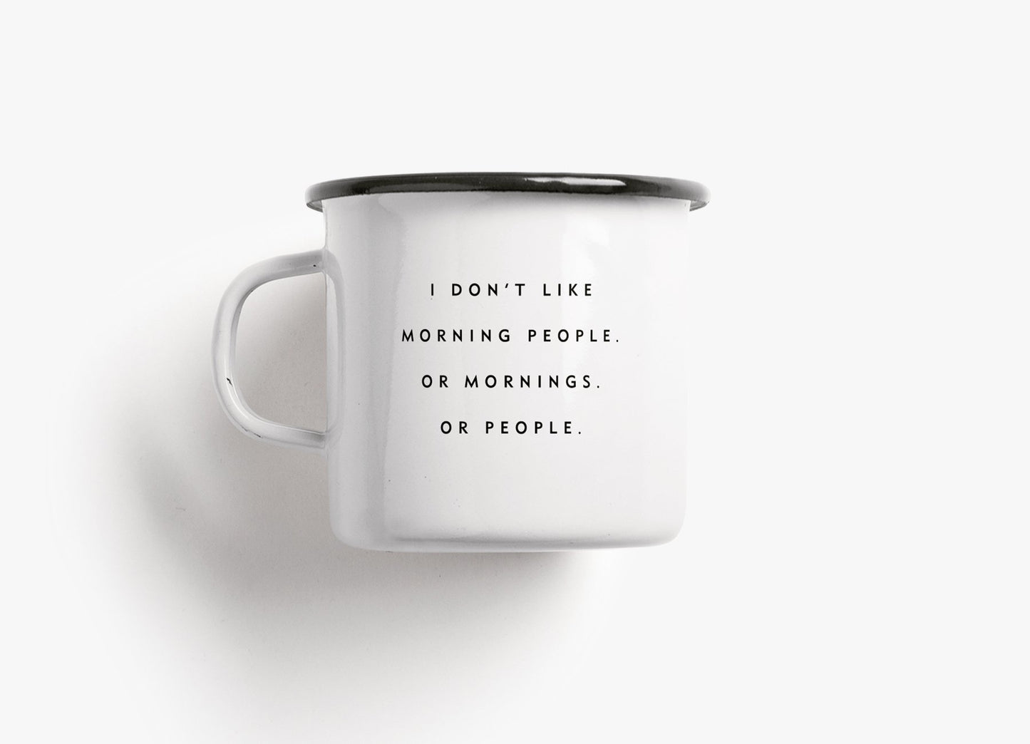 Tasse aus Emaille - Statement