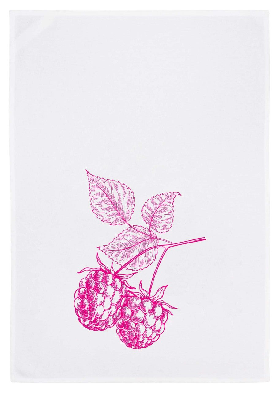 Geschirrtuch weiss, verschiedene Motive, 50x70 cm