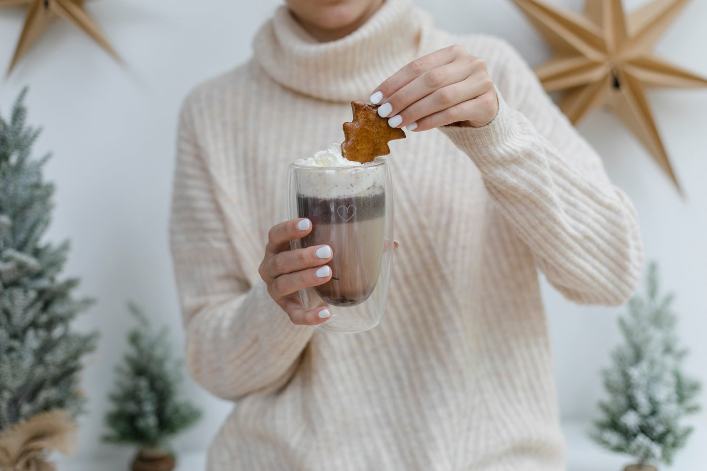 Trinkschokolade Lebkuchen Orange "Fröhliche Weihnachten"