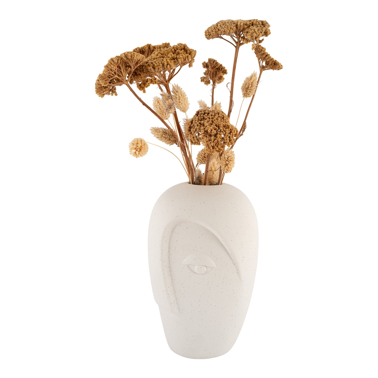 Abstrakte Vase - Sand 12,5x13x19,5 cm