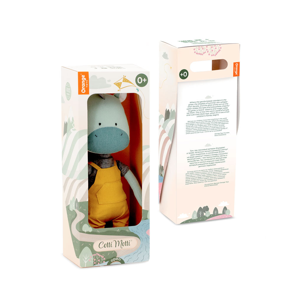 Andy der Drache - Tierpuppe 29cm - Orange Toys