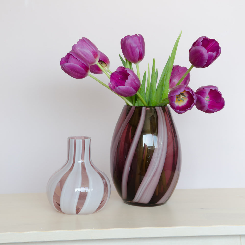 Vase Senna aubergine 20,5 cm
