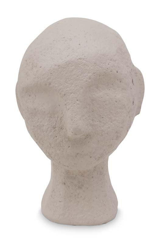 Ecomix Sculpture Head beige 13,5 x 12,5 x 20 cm