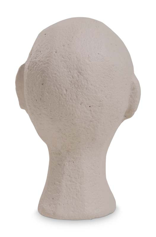 Ecomix Sculpture Head beige 13,5 x 12,5 x 20 cm