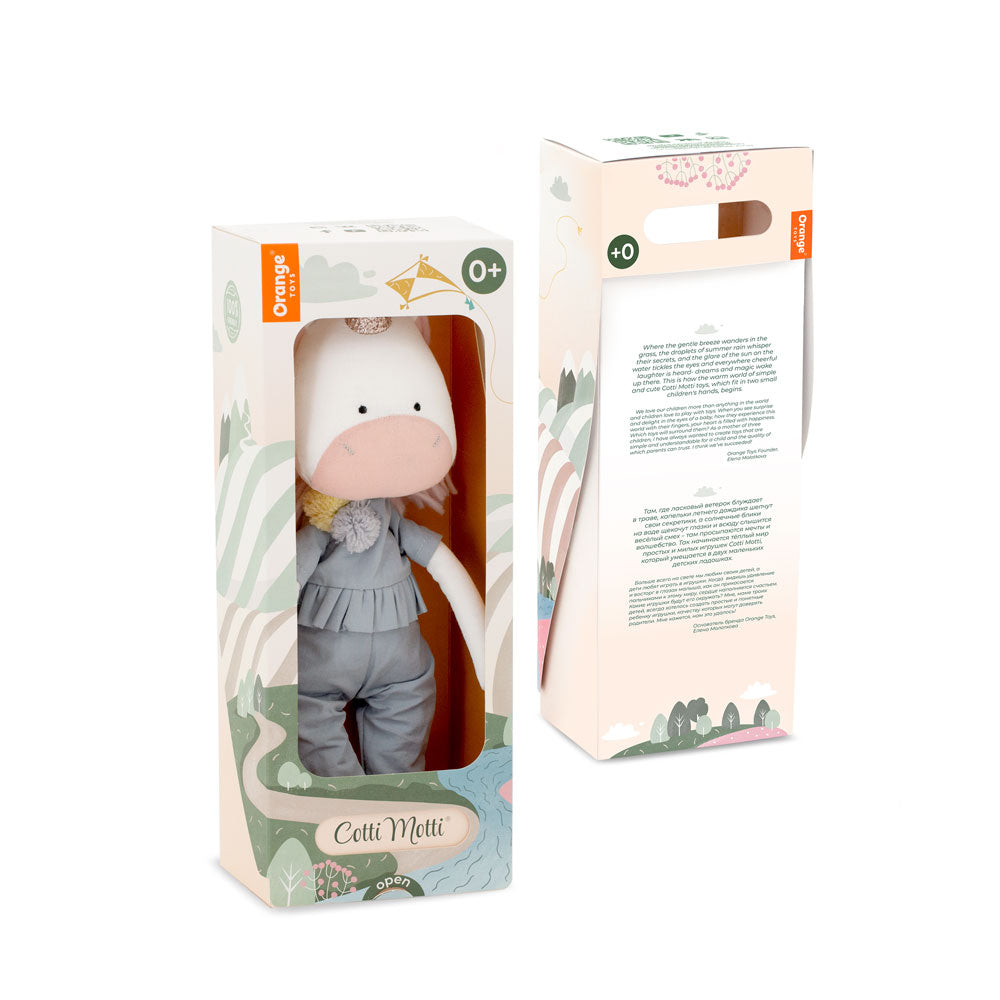 Daphne das Einhorn - Tierpuppe 29cm - Orange Toys