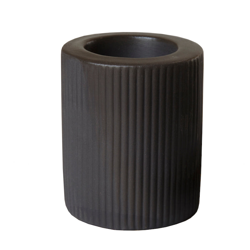 Teelichthalter Jula schwarz 8cm