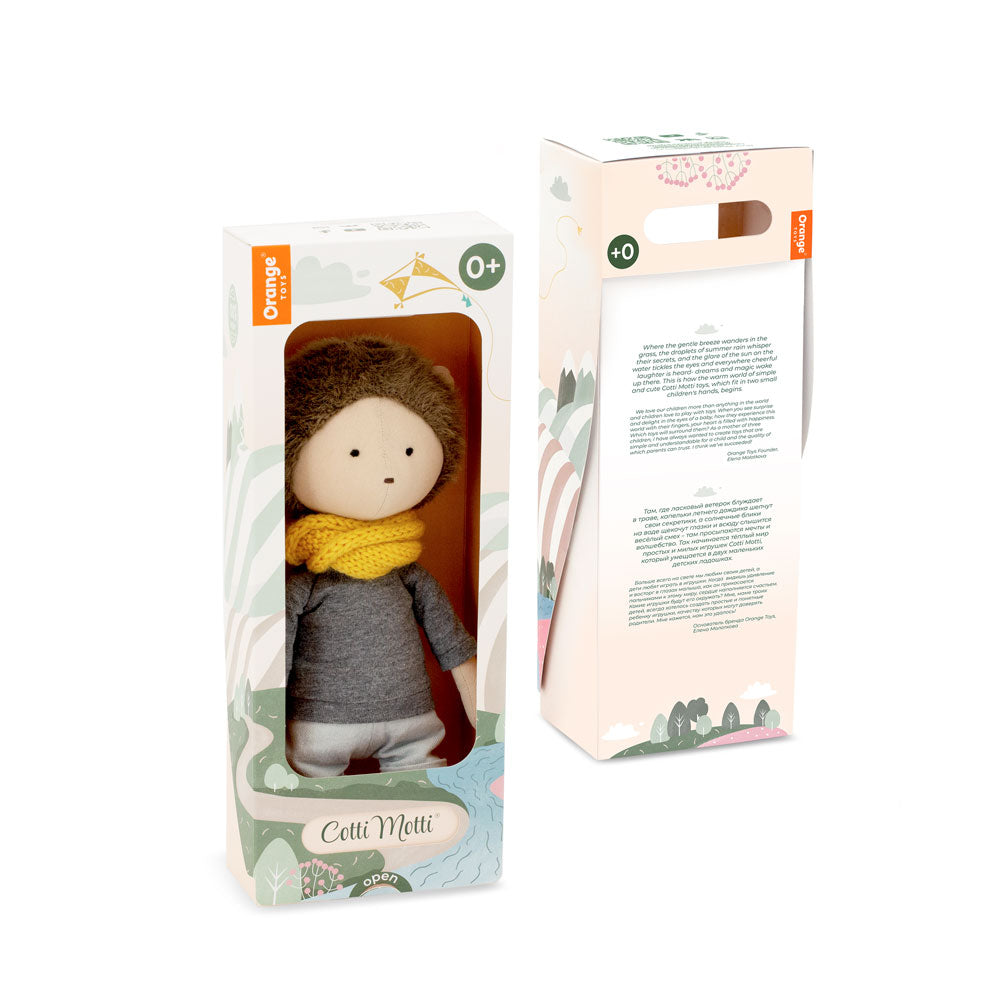 Henry der Igel - Tierpuppe 29cm - Orange Toys