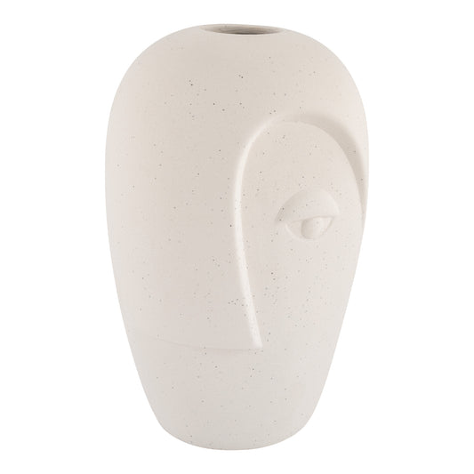 Abstrakte Vase - Sand 12,5x13x19,5 cm