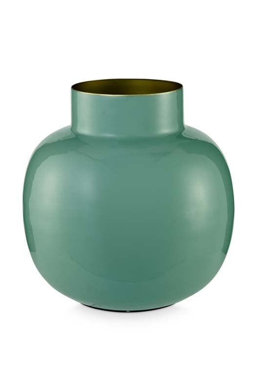 Runde Metall Vase 25 cm