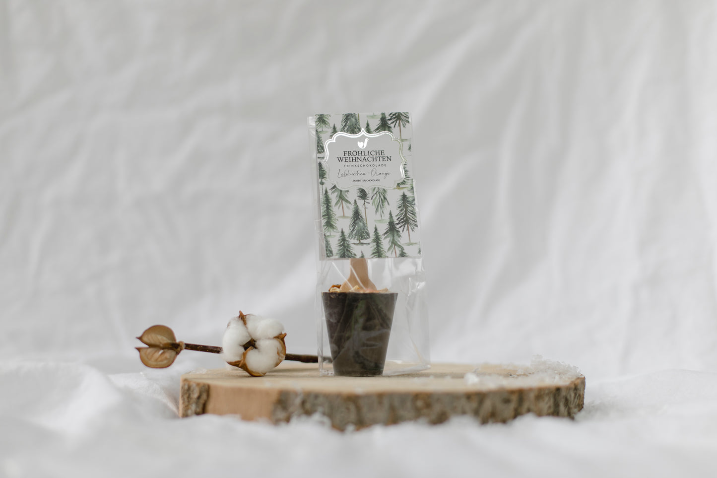 Trinkschokolade Lebkuchen Orange "Fröhliche Weihnachten"