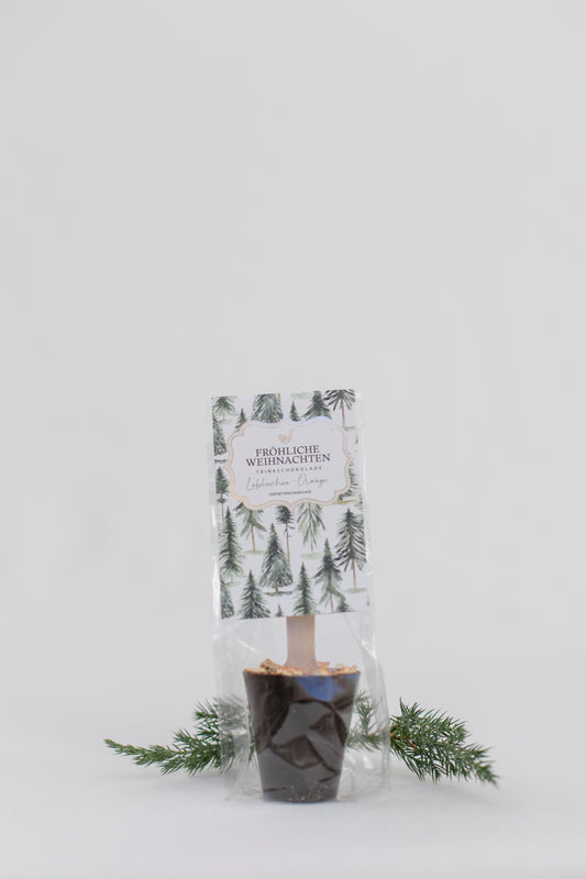 Trinkschokolade Lebkuchen Orange "Fröhliche Weihnachten"