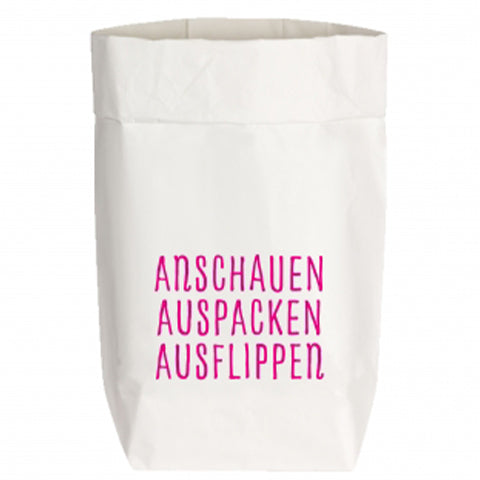 Paperbags / Geschenktüten / Aufbewahrung Small weiss oder braun, 38x22,5x9 cm