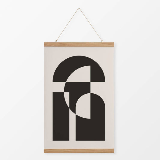 Textilposter mit Posterleiste "Grafisch" 41x62 cm