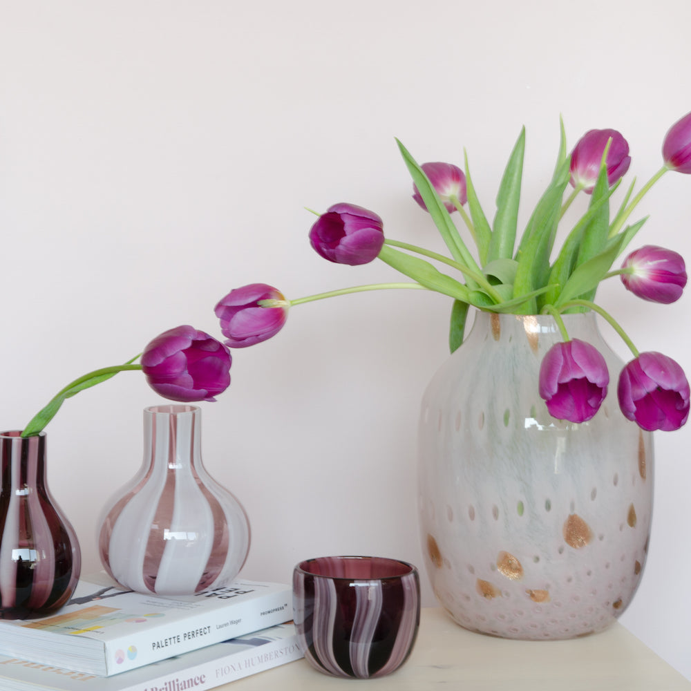 Vase Senna aubergine 13cm