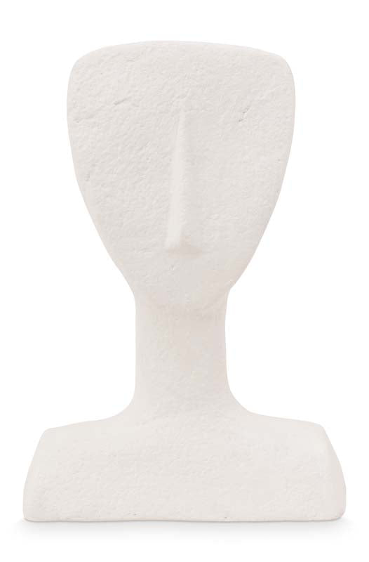 Ecomix Sculpture Face Egg White 24,5 x 10 x 34,25 cm